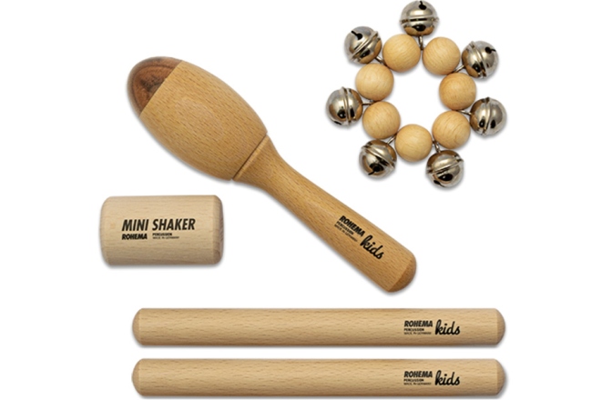 Set percuții copii Rohema  Kids Natural Percussion Set 