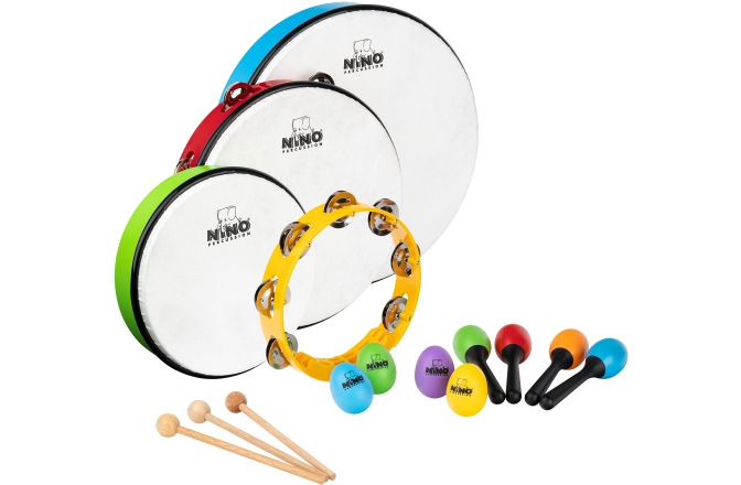 Set percuții de mână Nino Percussion Kids Mixed Rhythm Set - 12 Pcs.