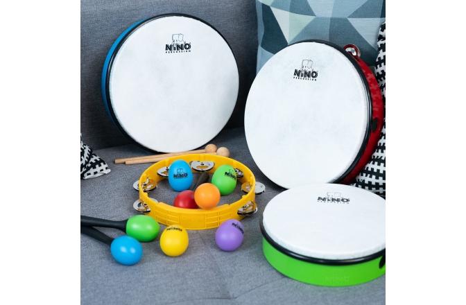 Set percuții de mână Nino Percussion Kids Mixed Rhythm Set - 12 Pcs.