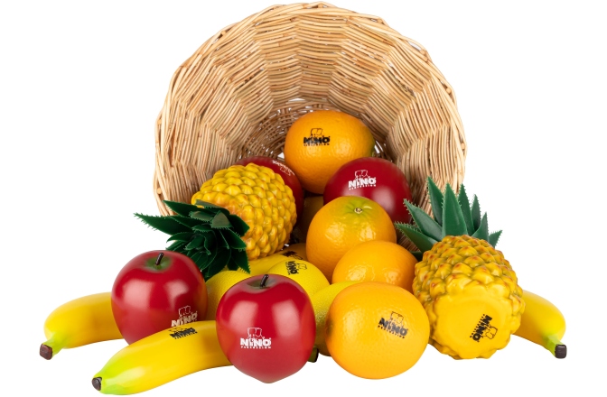 Set Percuții pentru Copii Nino Percussion ''Fruit'' Shaker Assortment - 18 pcs