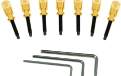 Set piese de schimb pentru sisteme tremolo Floyd Rose  FRHPGP - Hollow Point Intonation System - 7-String - Gold