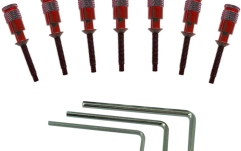 Set piese de schimb pentru sisteme tremolo Floyd Rose  FRHPRDP - Hollow Point Intonation System - 7-String - Red