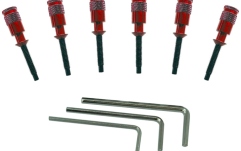 Set piese de schimb pentru sisteme tremolo Floyd Rose  FRHPRDP - Hollow Point Intonation System - Red