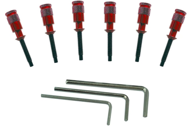 Set piese de schimb pentru sisteme tremolo Floyd Rose  FRHPRDP - Hollow Point Intonation System - Red