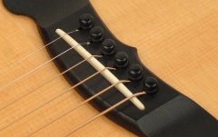 Set pini corzi și end pin Daddario Ebony Bridge Pins with End Pin Set Ebony