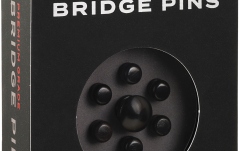 Set pini corzi și end pin Daddario Ebony Bridge Pins with End Pin Set Ebony