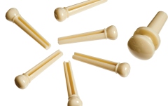 Set pini corzi și end pin Daddario Injected Molded Bridge Pins with End Pin Set of 7 Ivory