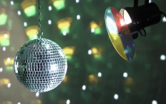 Set Pinspot cu Glob Disco Eurolite Mirror Ball Set 20cm with Pinspot
