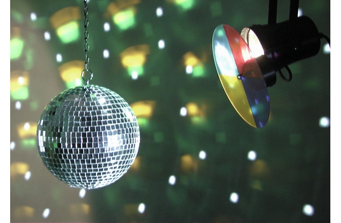 Set Pinspot cu Glob Disco Eurolite Mirror Ball Set 20cm with Pinspot