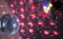 Set Pinspot cu Glob Disco Eurolite Mirror Ball Set 20cm with Pinspot