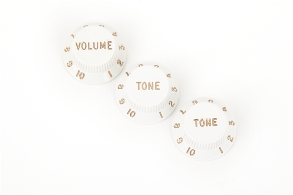 Stratocaster Knobs White (Volume Tone) Stratocaster Knobs White (Volume Tone)