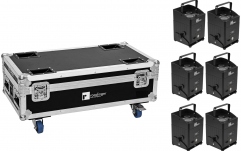 Set proiectoare Eurolite 6x AKKU IP UP-4 Plus HCL Spot WDMX + Case cu funcție de încărcare
