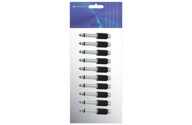 Set RCA - TS Omnitronic Adapter RCA(F)/Jack(M) 10x