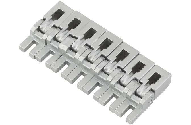 Set saddles Floydrose Floyd Rose  FR7BSSSCP - Original Saddle Set (7) - Satin Chrome