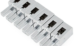 Set saddles Floydrose Floyd Rose  FRNFTBSSCP - Non-Fine Tuner Saddle Set - Chrome