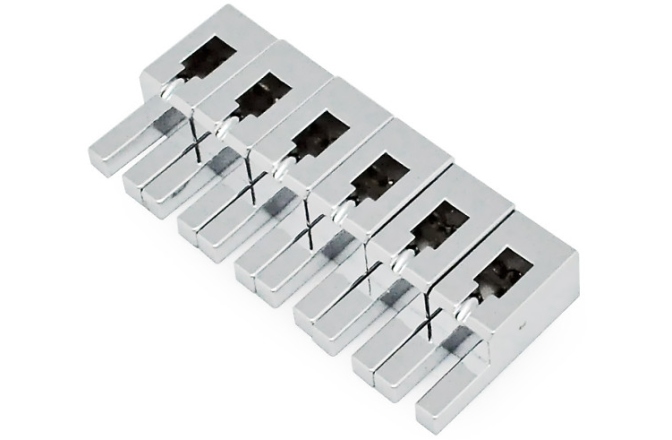 Set saddles Floydrose Floyd Rose  FRNFTBSSCP - Non-Fine Tuner Saddle Set - Chrome