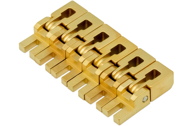 Set saddles Floydrose Floyd Rose  FROBSSSGP - Original Saddle Set (6) - Satin Gold