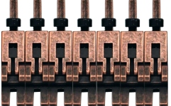 Set saddles Floydrose Floyd Rose  FRP17BSSAB - 1000 Series Pro 7-String Saddle Set - Antique Bronze
