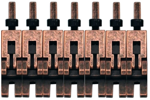 FRP17BSSAB - 1000 Series Pro 7-String Saddle Set - Antique Bronze FRP17BSSAB - 1000 Series Pro 7-String Saddle Set - Antique Bronze