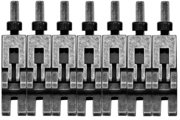 FRP17BSSAS - 1000 Series Pro 7-String Saddle Set - Antique Silver FRP17BSSAS - 1000 Series Pro 7-String Saddle Set - Antique Silver