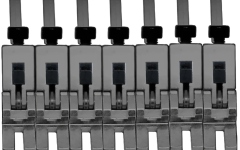Set saddles Floydrose Floyd Rose  FRP17BSSBN - 1000 Series Pro 7-String Saddle Set - Black Nickel