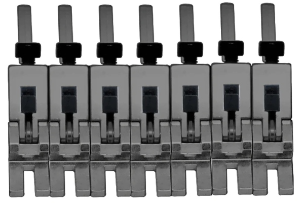 FRP17BSSBN - 1000 Series Pro 7-String Saddle Set - Black Nickel FRP17BSSBN - 1000 Series Pro 7-String Saddle Set - Black Nickel