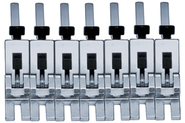 FRP17BSSC - 1000 Series Pro 7-String Saddle Set - Chrome FRP17BSSC - 1000 Series Pro 7-String Saddle Set - Chrome