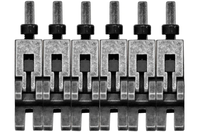 Set saddles Floydrose Floyd Rose  FRP1BSSAS - 1000 Series Pro 6-String Saddle Set - Antique Silver