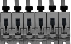Set saddles Floydrose Floyd Rose  FRP1BSSBN - 1000 Series Pro 6-String Saddle Set - Black Nickel