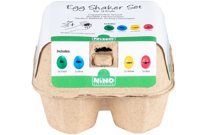 Set Shaker Nino Percussion Egg Shaker Box - 4 pcs NINOSET20