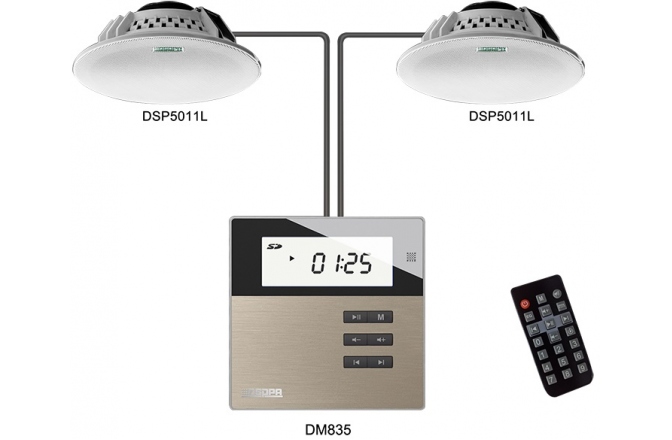 Set Smart home audio DSPPA M2U DM835W + DSP5011L System