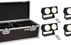 Set Spoturi Led Eurolite Set 4x LED CBB-2 COB WW Bar + Case