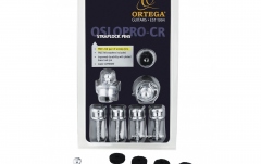 Set strap lock Ortega Strap Lock Pin Pro Version Chrome - Inclusive FREE pair of screws/pins