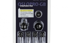 Set strap lock Ortega Strap Lock Pin Pro Version Gloss Black - Inclusive FREE pair of screws/pins