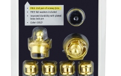 Set strap lock Ortega Strap Lock Pin Pro Version Gold - Inclusive FREE pair of screws/pins