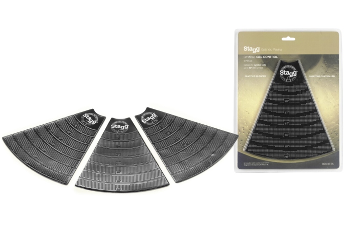 Set surdine pentru cinele Stagg CGC-03 BK Gel Dampers for Cymbals