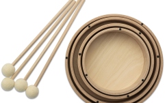 Set tobe din lemn Rohema Wooden Tom Set Natural 
