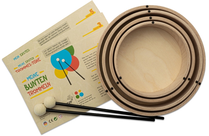Set tobe din lemn Rohema Wooden Toms Set Color 