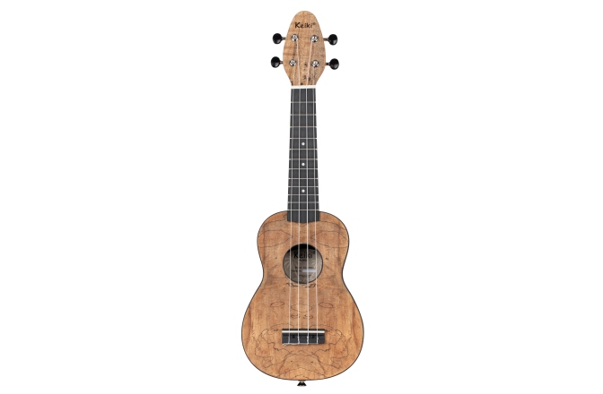 Set ukulele LH Ortega KEIKI Ukulele Set ''Spalted Maple" Lefty - incl. Gymbag/H-Tuner/5 Picks/Strap