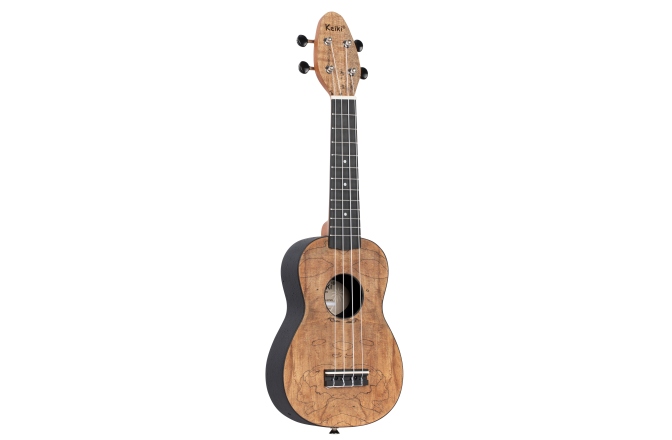 Set ukulele LH Ortega KEIKI Ukulele Set ''Spalted Maple" Lefty - incl. Gymbag/H-Tuner/5 Picks/Strap