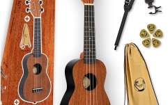 Set ukulele Ortega KEIKI K2 Series Ukulele Set 4 String ''Mahogany" - incl. Gymbag/H-Tuner/5 Picks/Strap