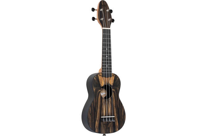 Set ukulele Ortega KEIKI K3 Series Ukulele Set ''White Ebony" - incl. Gymbag/H-Tuner/5 Picks/Strap