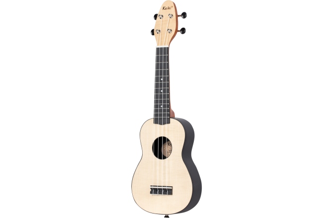 Set ukulele sopran Left Ortega KEIKI Ukulele Set ''Maple" Lefty - incl. Gymbag/H-Tuner/5 Picks/Strap