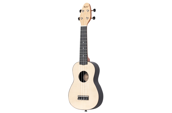 Set ukulele sopran Left Ortega KEIKI Ukulele Set ''Maple" Lefty - incl. Gymbag/H-Tuner/5 Picks/Strap