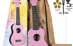 Set ukulele sopran Ortega KEIKI K2 Series Ukulele Set 4 String ''Fairy Dust" - incl. Gymbag/H-Tuner/5 Picks/Strap