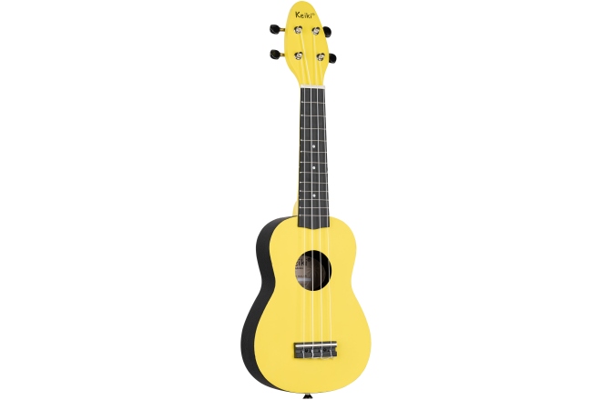 Set ukulele sopran Ortega KEIKI K2 Series Ukulele Set 4 String ''Lemon Grass" - incl. Gymbag/H-Tuner/5 Picks/Strap