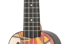 Set ukulele sopran Ortega KEIKI Ukulele Set ''El Muerto" - incl. Gymbag/H-Tuner/5 Picks/Strap