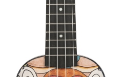 Set ukulele sopran Ortega KEIKI Ukulele Set ''Totem" - incl. Gymbag/H-Tuner/5 Picks/Strap