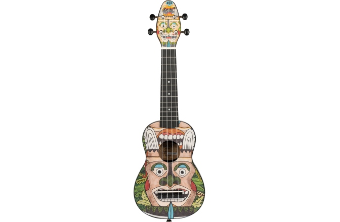 Set ukulele sopran Ortega KEIKI Ukulele Set ''Totem" - incl. Gymbag/H-Tuner/5 Picks/Strap