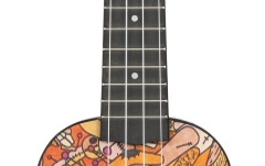 Set ukulele sopran Ortega KEIKI Ukulele Set ''Voodoo Puppet" - incl. Gymbag/H-Tuner/5 Picks/Strap